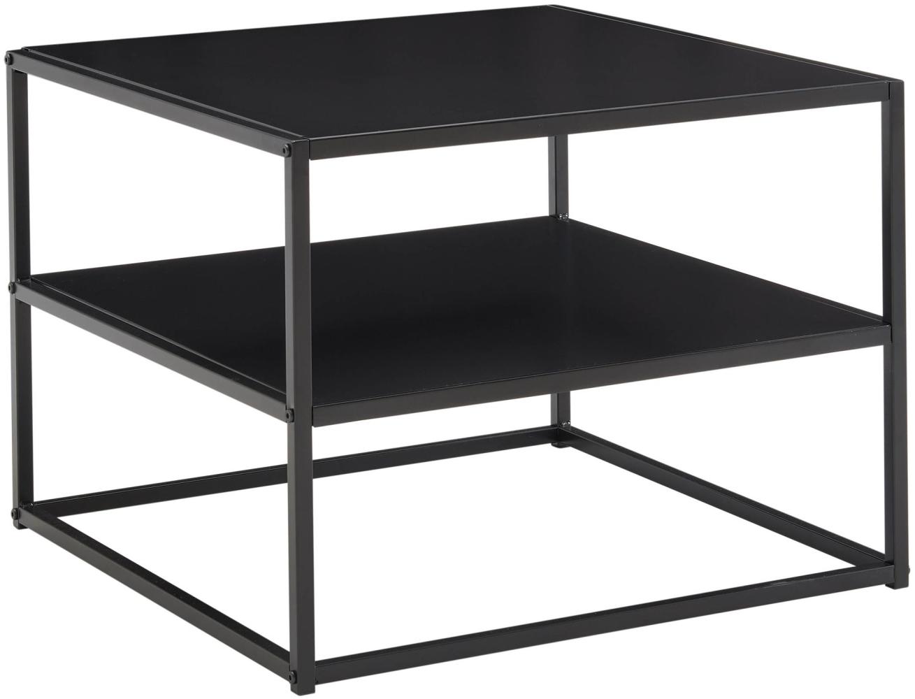 Kadima Design Industrie-Stil Couchtisch, Quadratisch, Stahlrahmen, 60 x 60 x 45 cm. 60 x 60 x 45 cm Bild 1