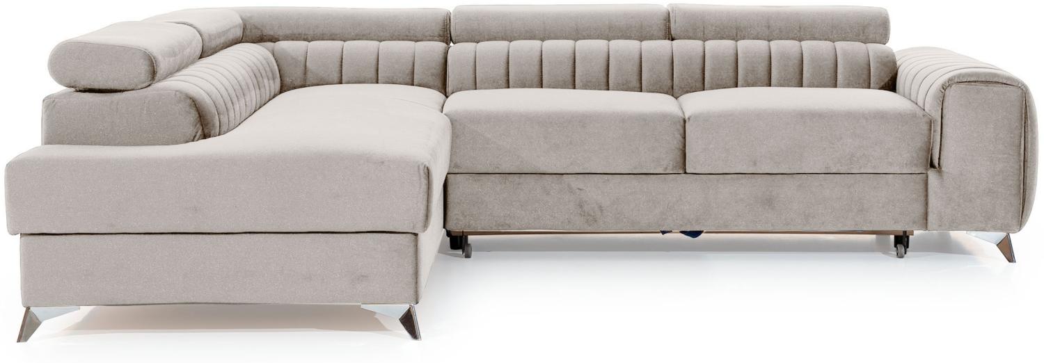 Laurence, Ecksofa, Eckcouch, Beige Bild 1