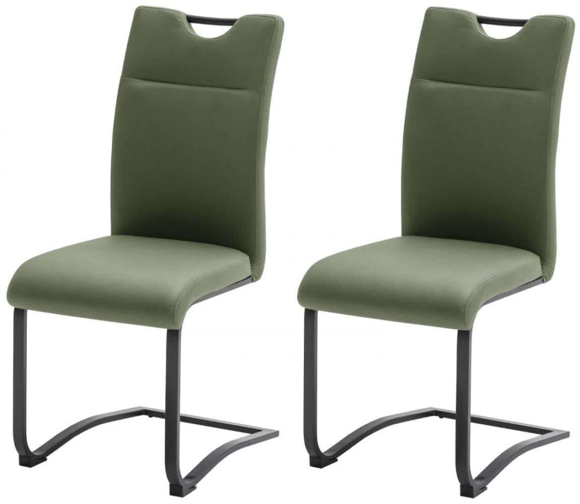 2 x Stuhl Zapara olive Freischwinger Bild 1