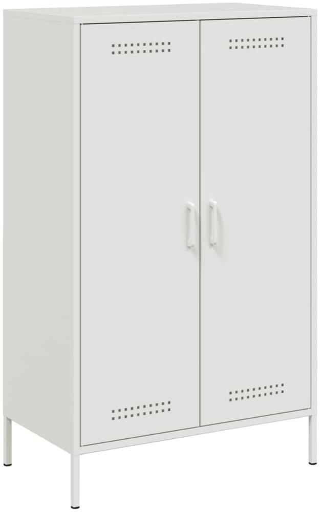 vidaXL Highboard Weiß 68x39x113 cm Stahl 842969 Bild 1