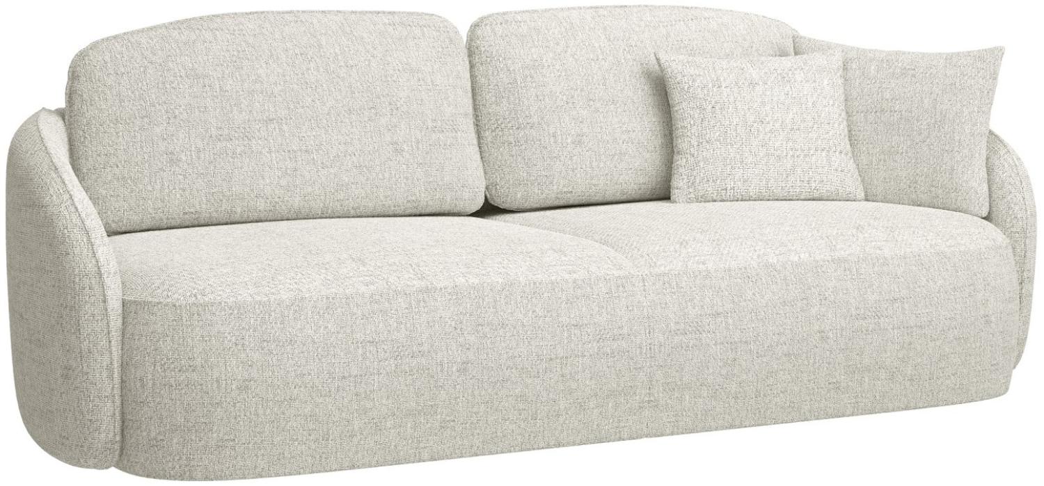 Selsey Savoy - 3-Sitzer Sofa mit Schlaffunktion und Bettkasten, cremeweiß Bild 1