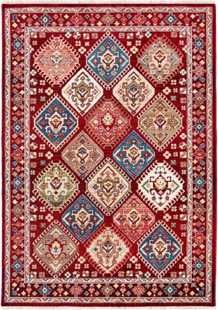 Mazovia Orientteppich Oriente Teppich - Traditioneller Teppich Orient Rot, 120 x 170 cm, Geeignet für Fußbodenheizung, Pflegeleicht, Wohnzimmerteppich Bild 1