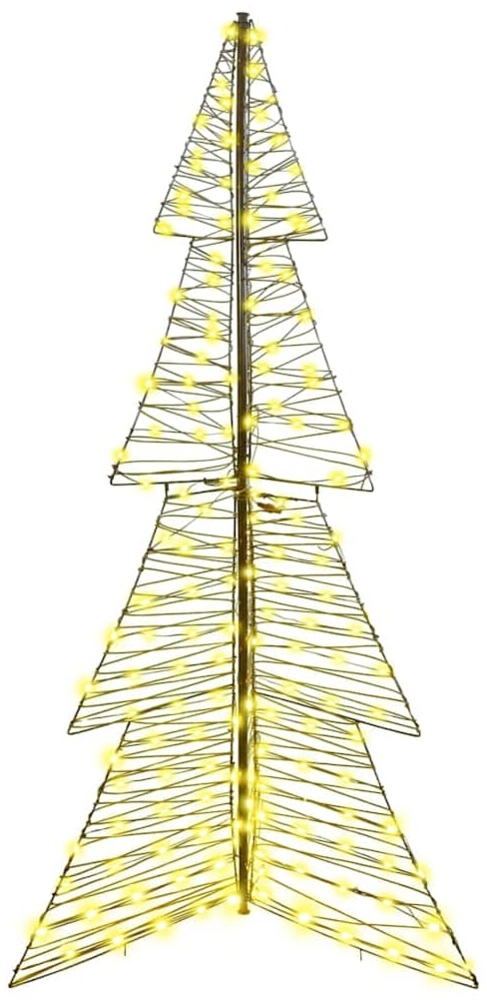vidaXL Weihnachtsbaum mit 240 LEDs Warmes Weiß 180 cm Rattan 42019222 Bild 1