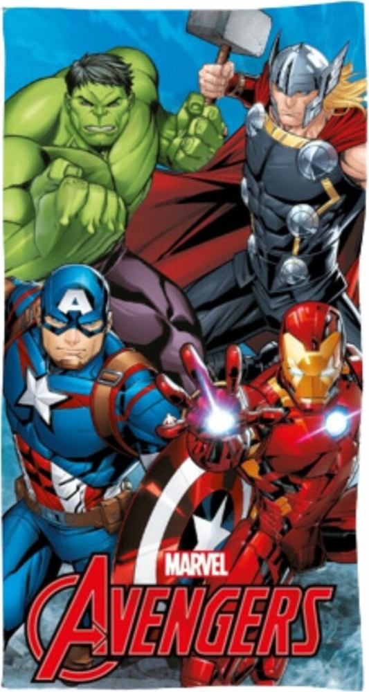 Avengers Assemble Komfortables Strandtuch 70 x 140 cm für Superhelden Bild 1