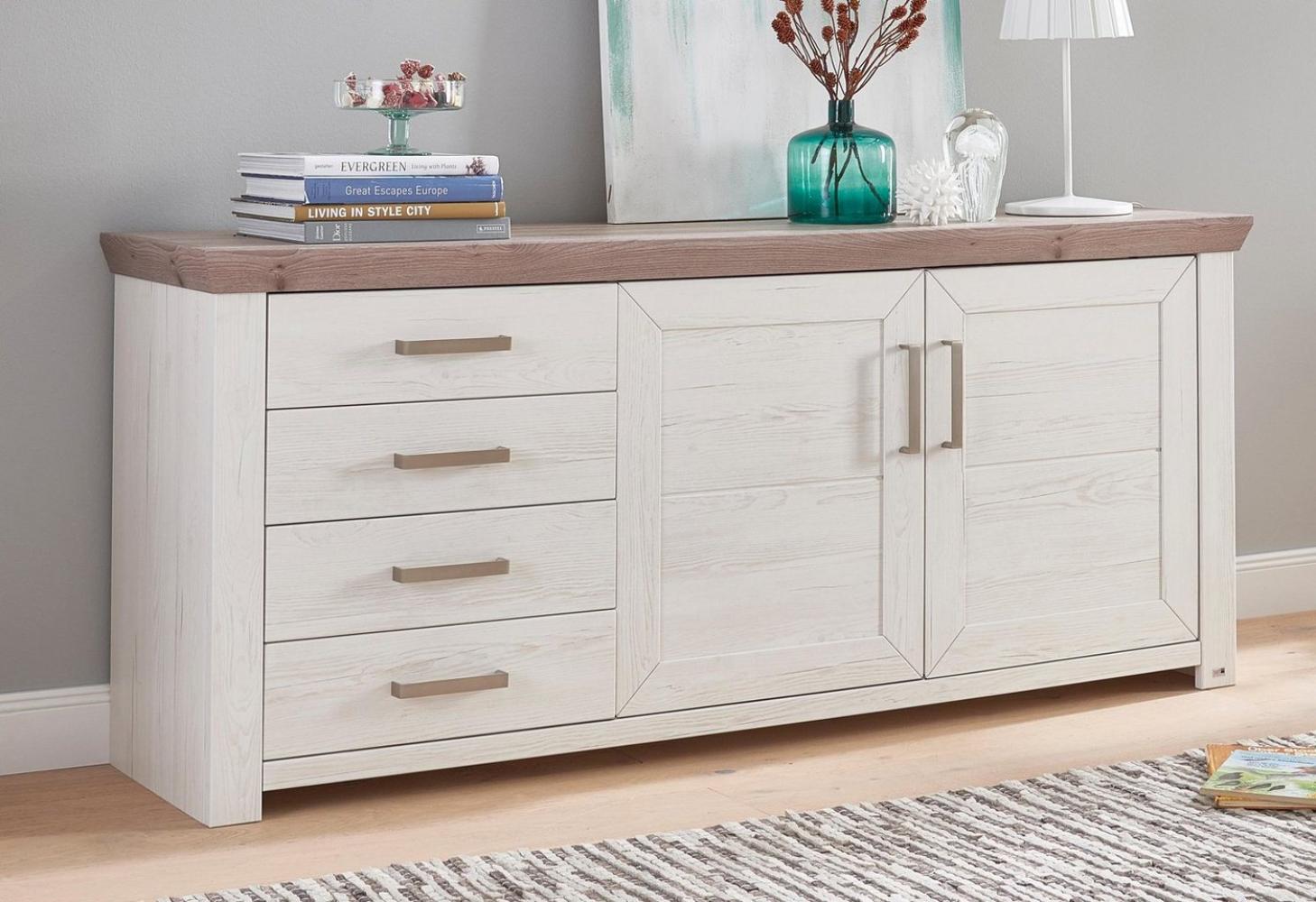 set one by Musterring Sideboard York, Typ 51, mit viel Stauraum, Bügelgriff silber, B 184 x H 79 cm Bild 1