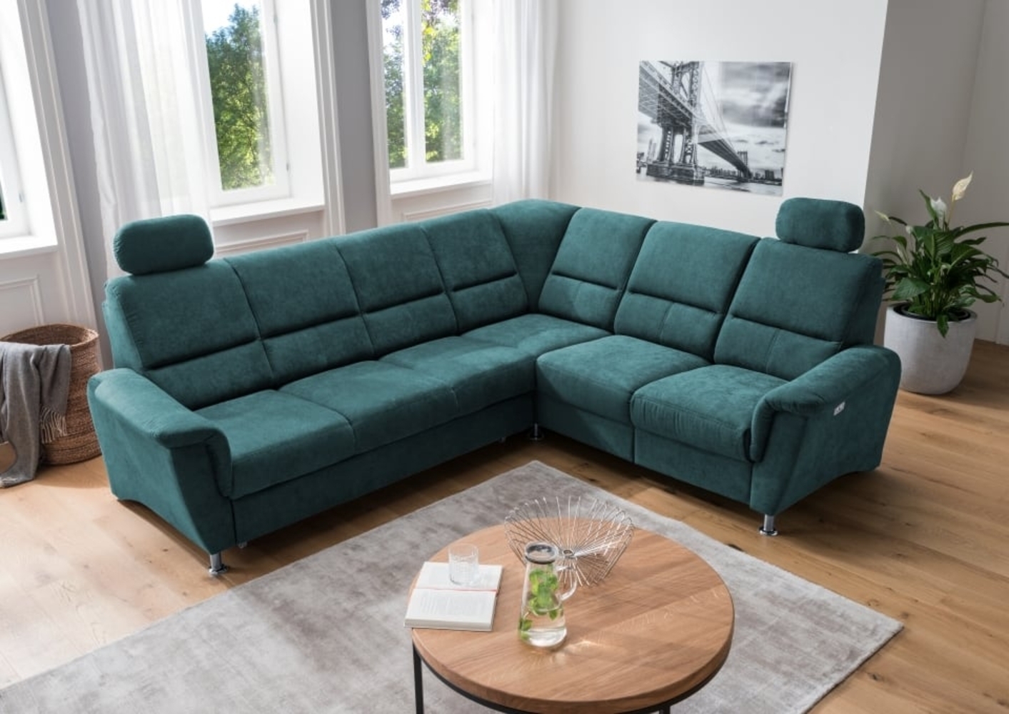 Ecksofa Parole von Benformato: Multifunktionaler Luxus mit Schlaffunktion und Relaxfunktion für Ihr Zuhause Bild 1
