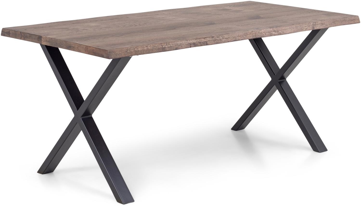 Homexperts 'LESLEY' Esstisch, Massivholz Eiche dunkelbraun, B 160 x H 75 x T 95 cm Bild 1