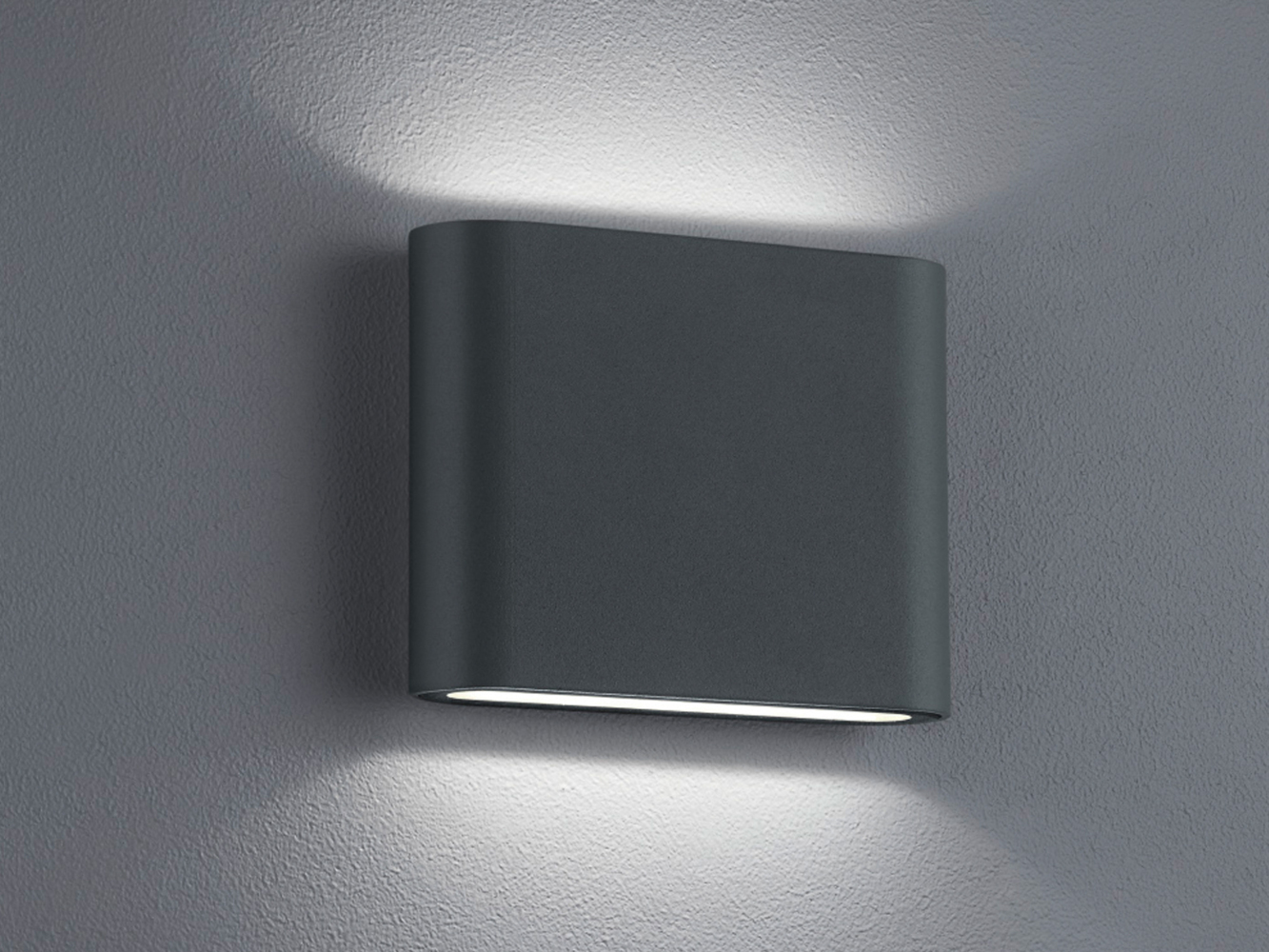 Trio Leuchten LED Außen-Wandleuchte Thames II anthrazit Up- & Downlight Bild 1