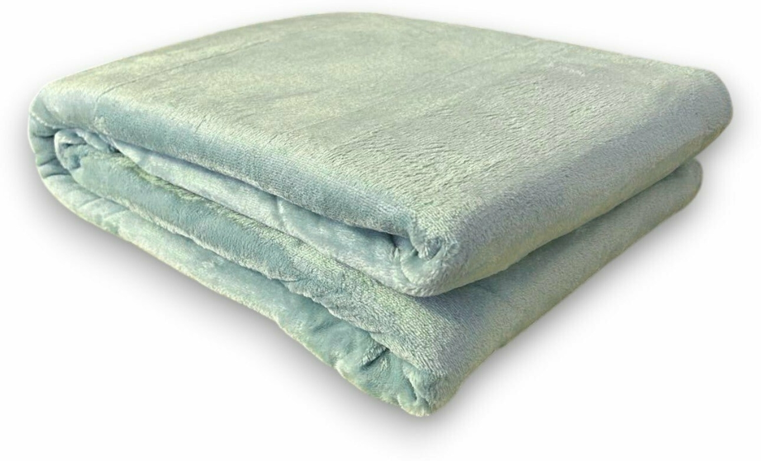 Wohndecke XXL » große Kuscheldecke 180x220 cm » warme Flanell Tagesdecke » weiche Couchdecke - Mint Bild 1