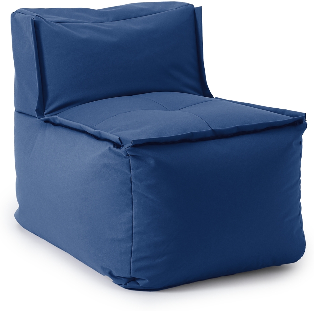 LUMALAND Sitzsack-Sofa Mittelstück - Kombinierbar mit Modularem System - 200 L - Navyblau Bild 1