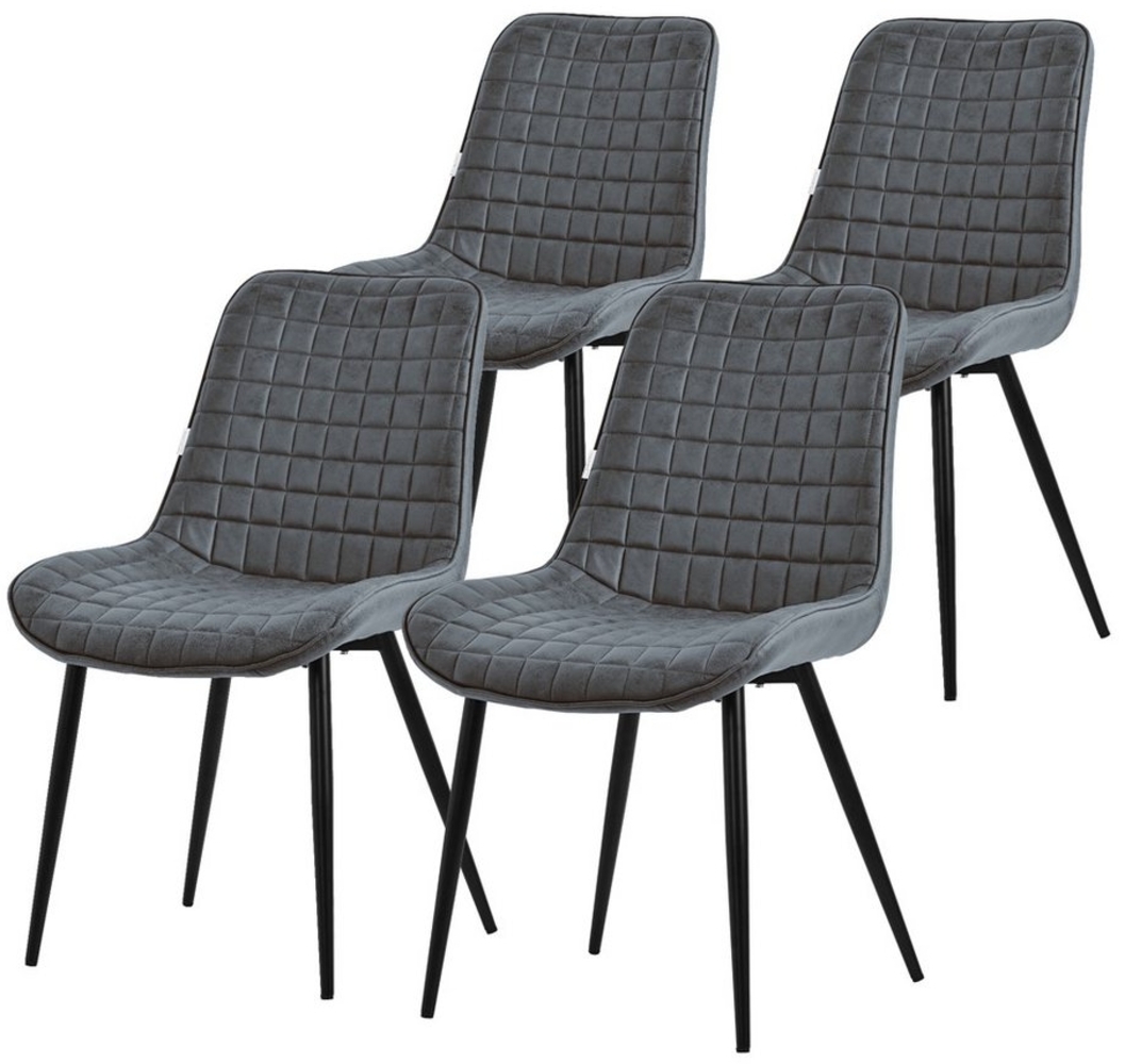 ML-DESIGN Stuhl Esszimmerstühle mit Rückenlehne moderne Design Lounge Küchenstühle (4 St), Polsterstuhl Esstischstühle 4er Set Küchenstuhl PU-Leder Bild 1