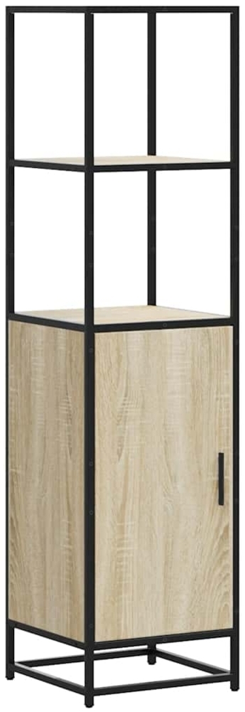 vidaXL Highboard Sonoma-Eiche 35,5x35x139 cm Holzwerkstoff Metall 849045 Bild 1
