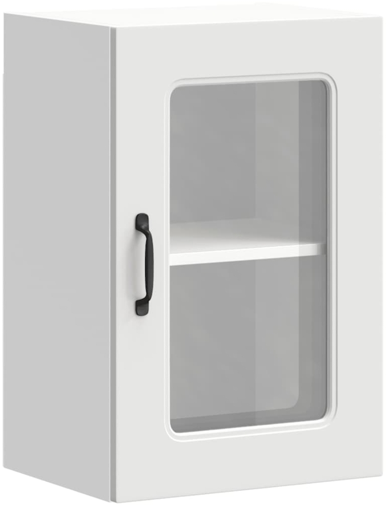 vidaXL Küchen-Hängeschrank mit Glastür Kalmar Weiß Holzwerkstoff 853527 Bild 1