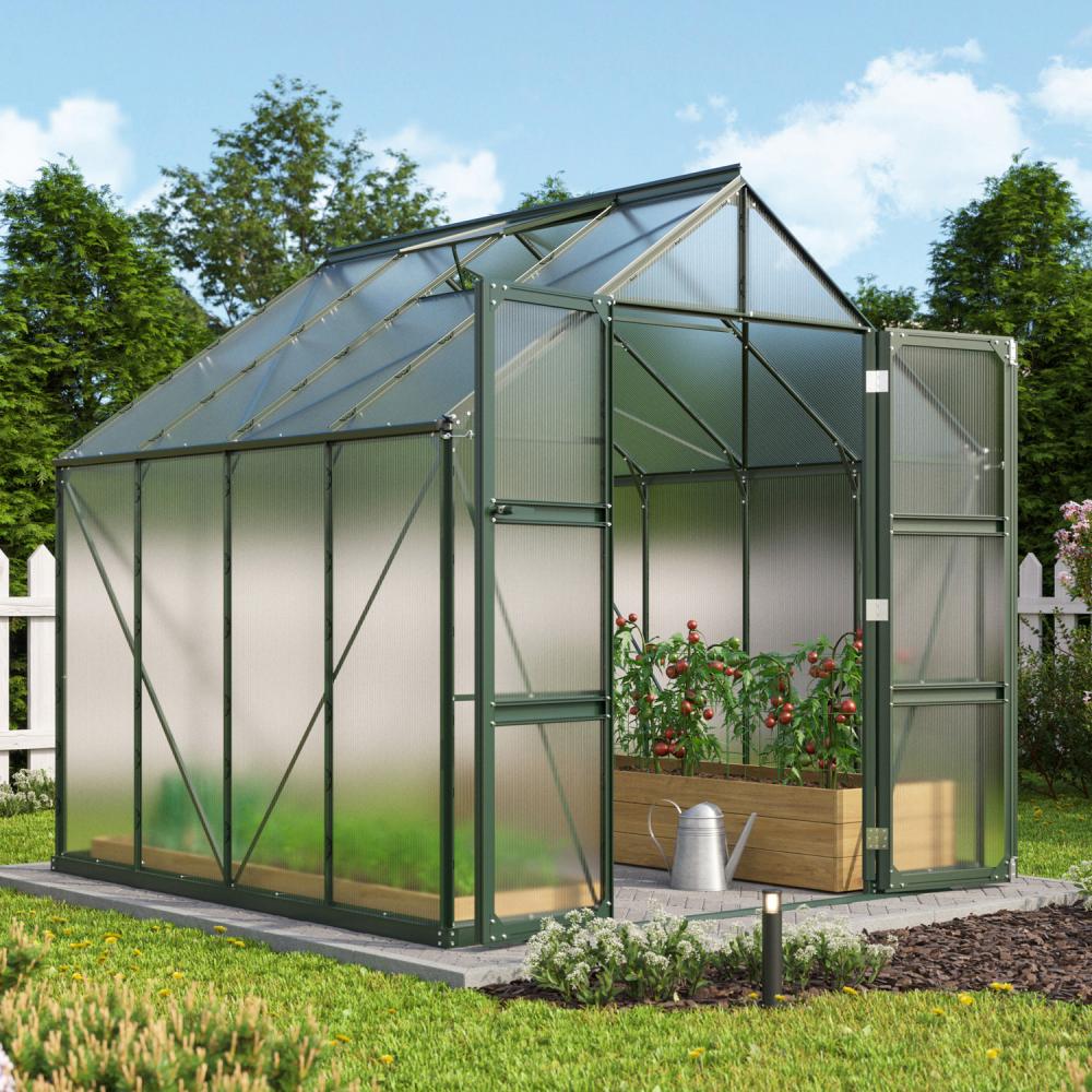 Vitavia Gewächshaus "Domus 6700", smaragd, 6,7 m²,4 mm HKP Bild 1