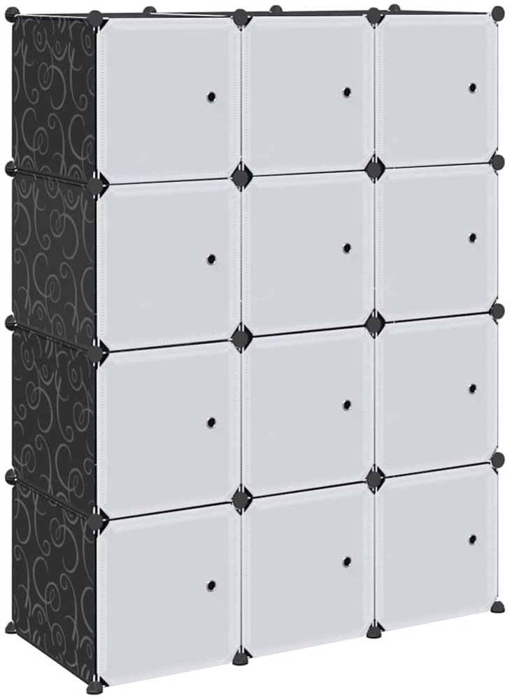 vidaXL Regalsystem mit 12 Würfeln und Aufhängestangen PP 4019582 Bild 1