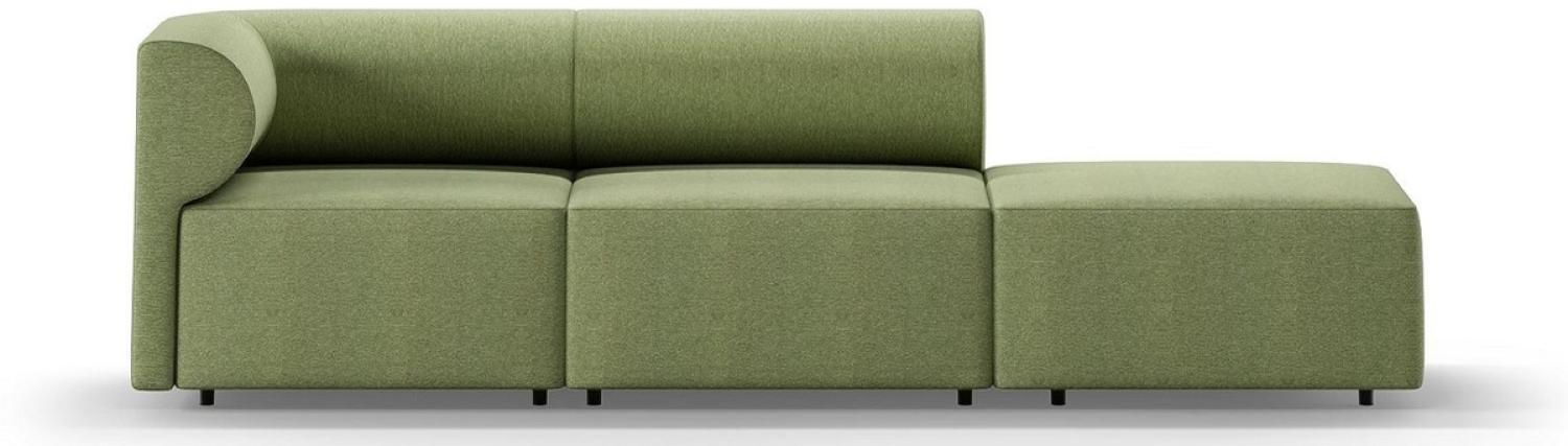 Casa Padrino Luxus Sofa Linke Seite Grün 270 cm - Modulares Wohnzimmer Sofa - Luxus Wohnzimmer Möbel Bild 1