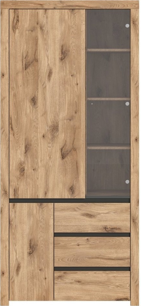 INOSIGN Vitrine Silvestris, Höhe 200 cm, 4 Türen, 12 Fächer, 8 höhenverstellbare Böden (1-St) grifflos, Stauraumschrank, Vitrinenschrank, Stauraumvitrine, Schrank Bild 1