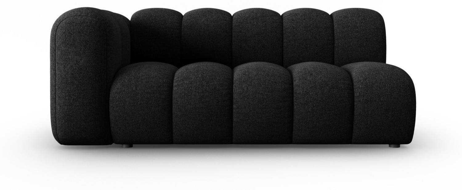 Micadoni Modulares Sofa Lupine 3-Sitzer Links Chenille Schwarz Bild 1