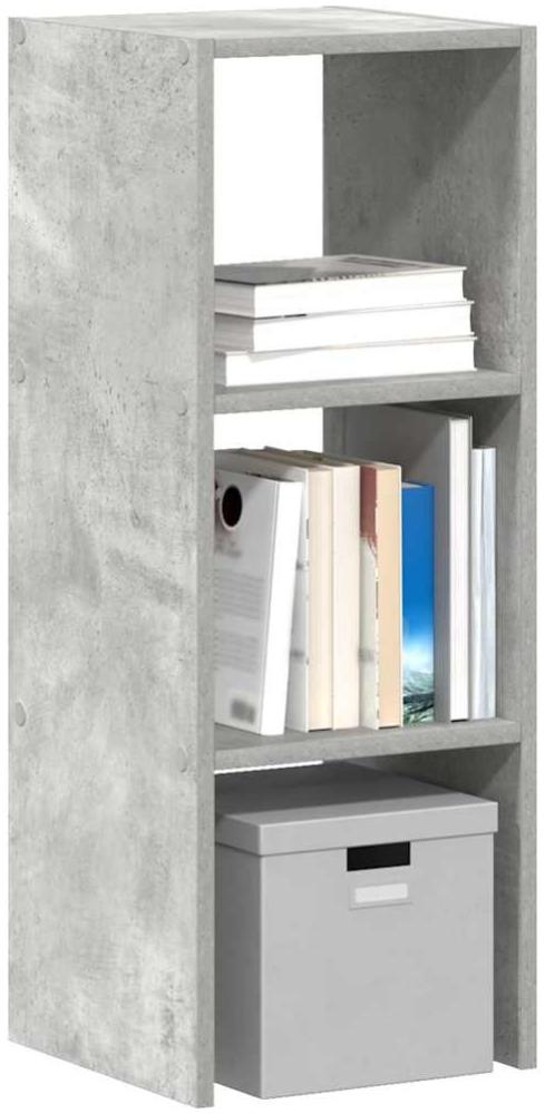 vidaXL Bücherregal Stapelbar Betongrau 30x30x80 cm Holzwerkstoff 858809 Bild 1