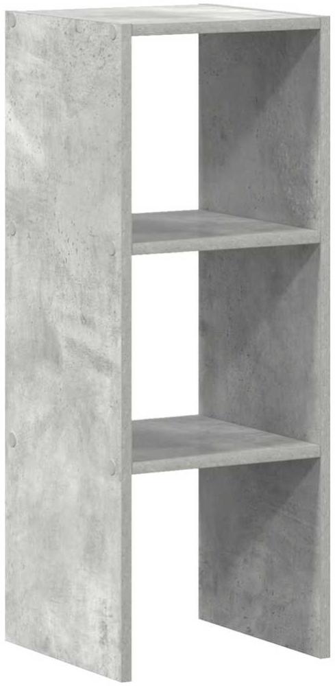 vidaXL Bücherregal Stapelbar Betongrau 30x30x80 cm Holzwerkstoff 858809 Bild 1