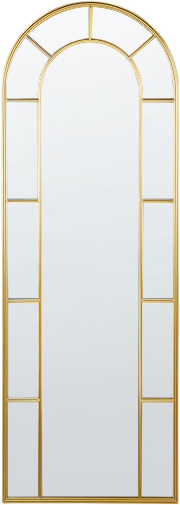 Wandspiegel CROSSES 60 cm 170 cm Metall Gold Bild 1