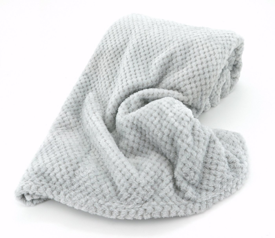 Wohndecke Waffel Pikee Kuscheldecke Deko Sofadecke flauschig, heimtexland, super weich I wärmend I leicht I Allergiker geeignet Bild 1
