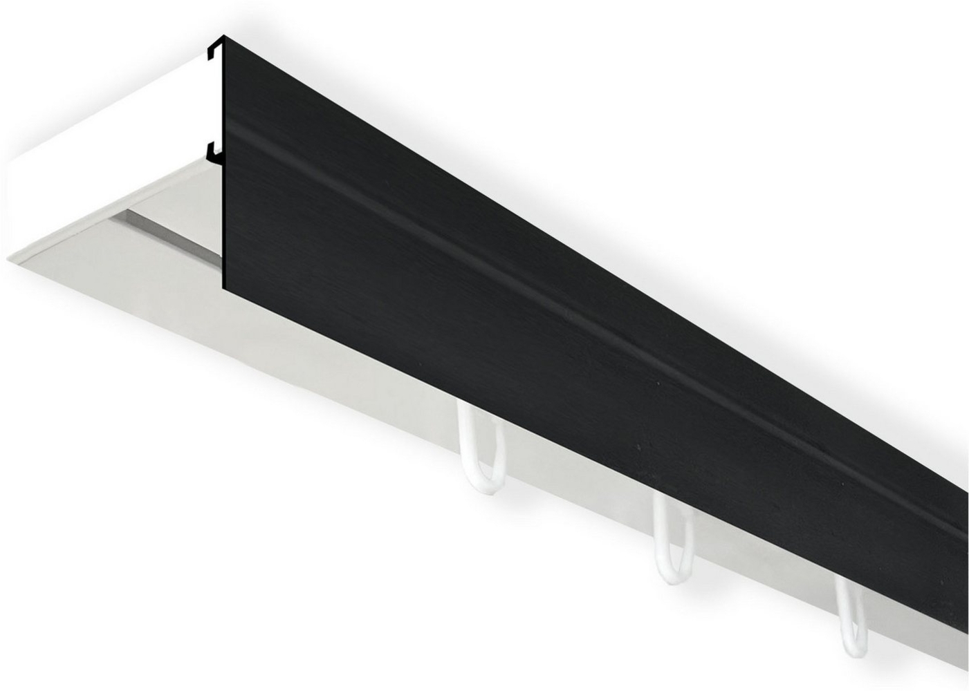 SN DECO GROUP Gardinenschiene Vorhangschiene SH (1) mit Blende 5 cm, 1-läufig, Fixmaß, mit Bohren, verschraubt, Kunststoff Bild 1