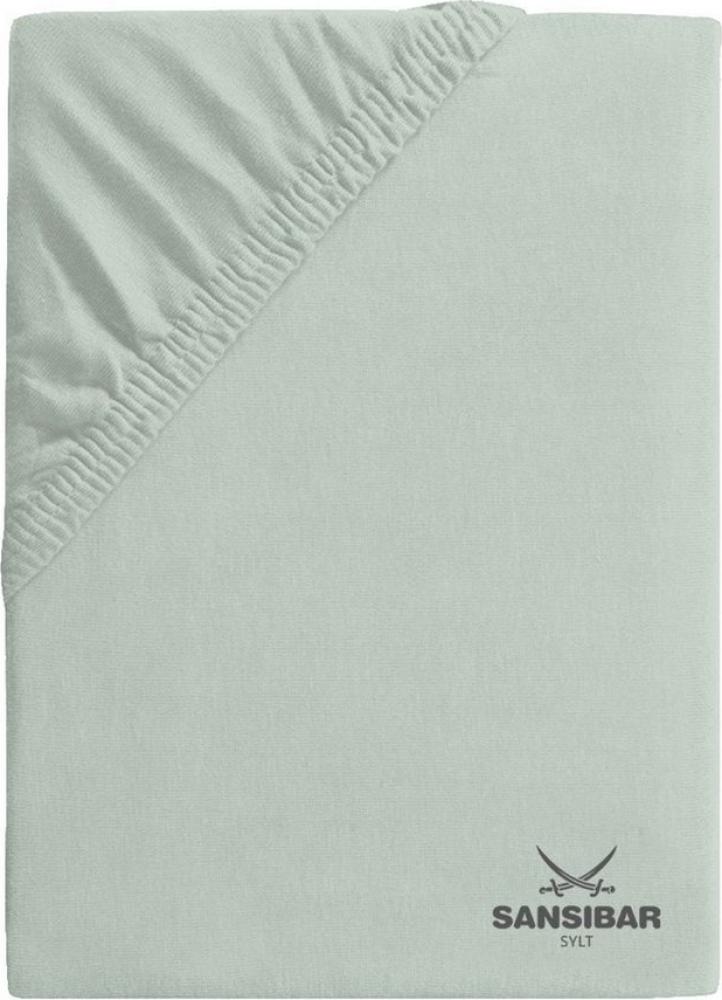 Sansibar Sylt Spannbettlaken Spannbettlaken SANSIBAR Jersey BL 180x200 cm grün Spannbetttuch Bild 1