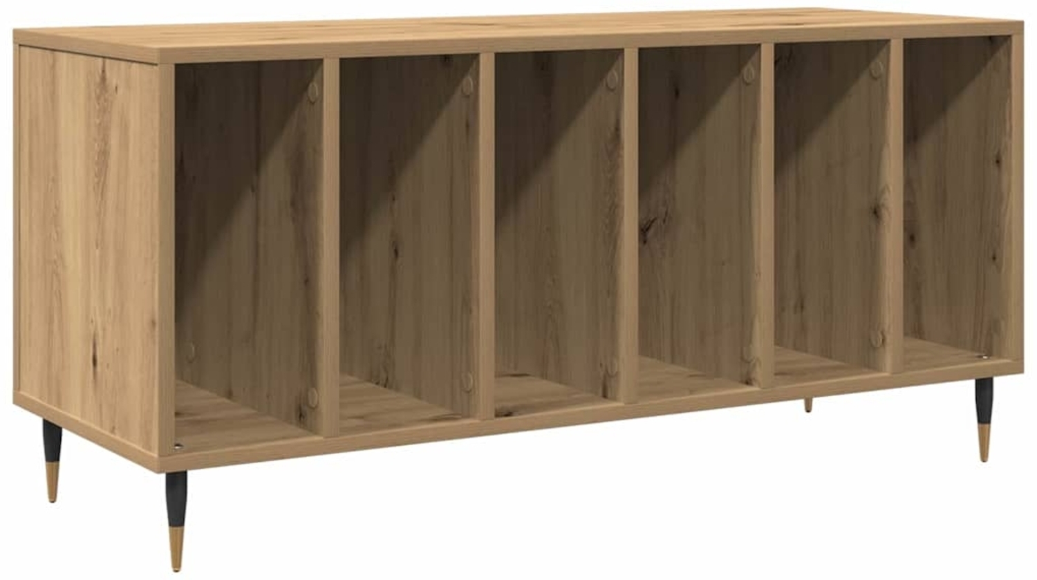 vidaXL Schallplattenschrank mit Regal Artisan-Eiche 100 x 38 x 48 cm 862900 Bild 1