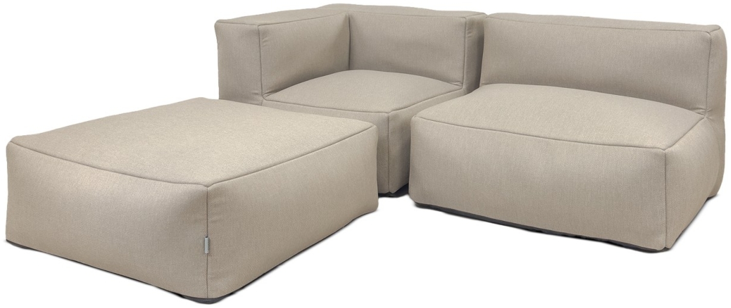 osoltus Emilia Premium Modular Lounge 3tlg. Axroma Olefin taupe beige Bild 1