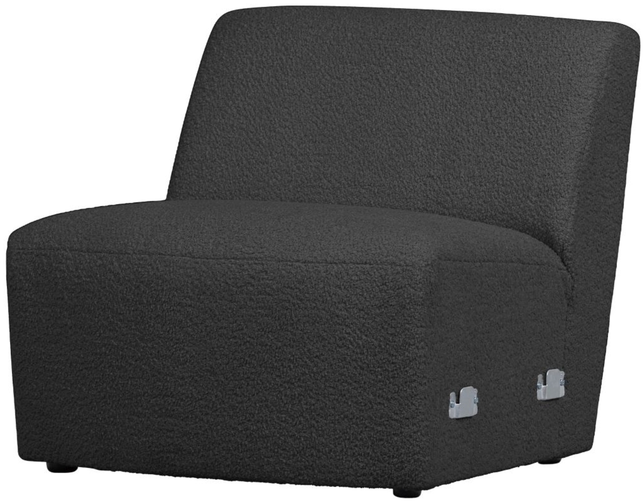 Modulsofa Coco 1-Sitzer aus Boucle-Stoff, Dunkelgrau Bild 1