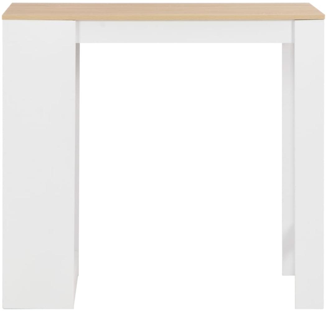 vidaXL Bartisch mit Regal Weiß 110 x 50 x 103 cm [280215] Bild 1