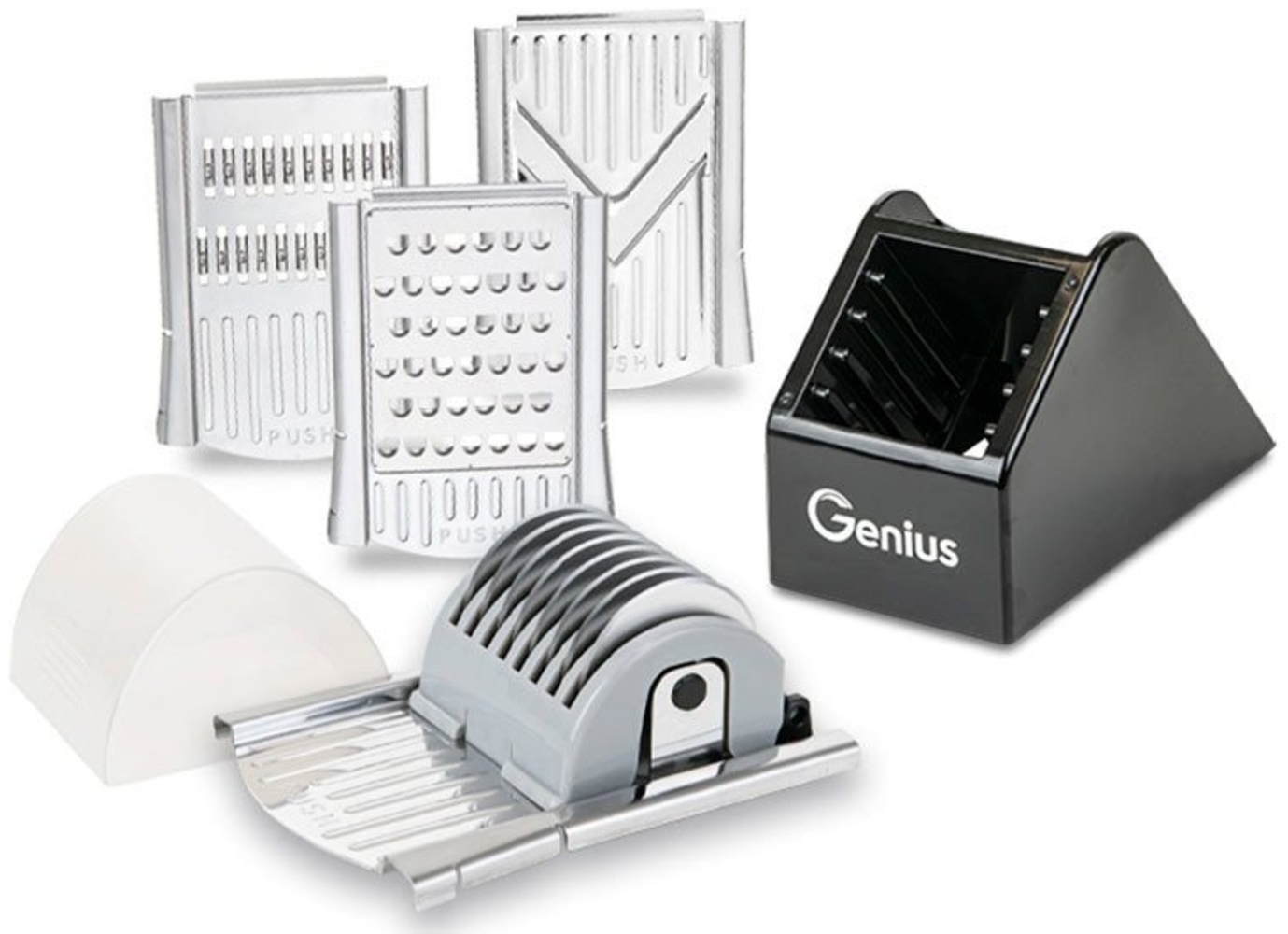 Genius Gemüseschneider Nicer Dicer Speed Zubehör-Set, 6-teilig Bild 1