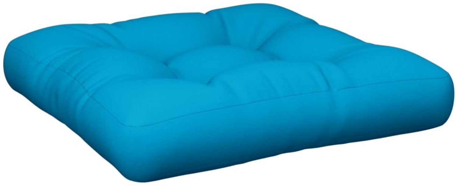 vidaXL Palettenkissen Blau 50x50x12 cm Stoff 360429 Bild 1
