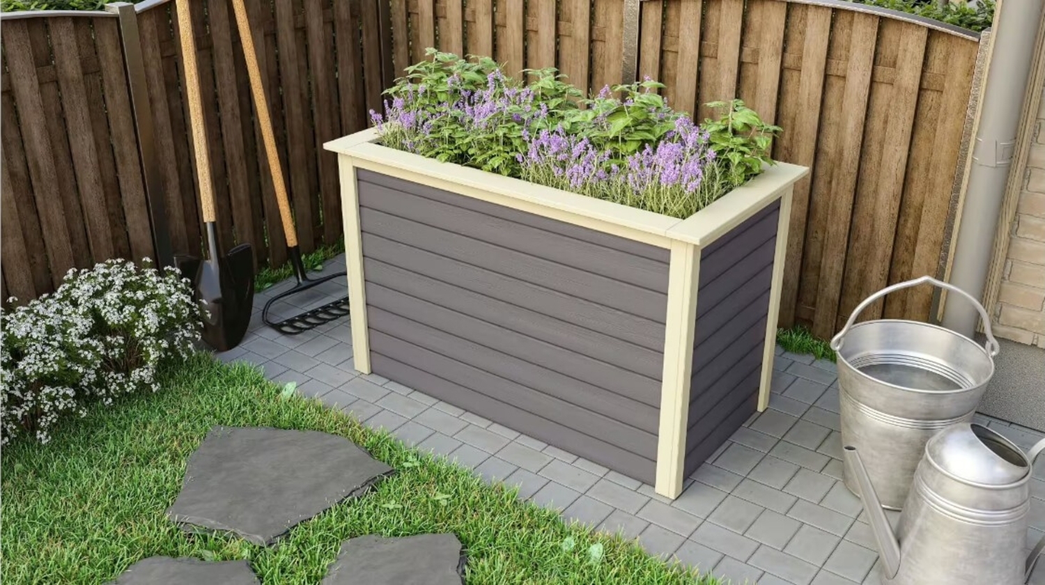 Karibu Hochbeet 1 in 2 Farben lieferbar terragrau Bild 1