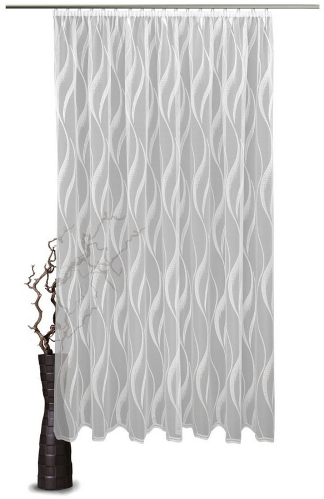 VHG Gardine nach Maß Moni, Kräuselband (1 St), transparent, Jacquard, Store Bild 1