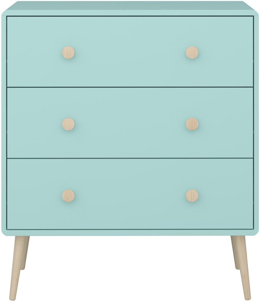 Gry Kommode 3 Schubladen mint Sideboard Schrank Holz Möbel Mehrzweckschrank Bild 1