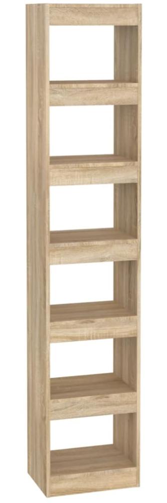 vidaXL Bücherregal/Raumteiler Sonoma-Eiche 40x30x198 cm 811640 Bild 1