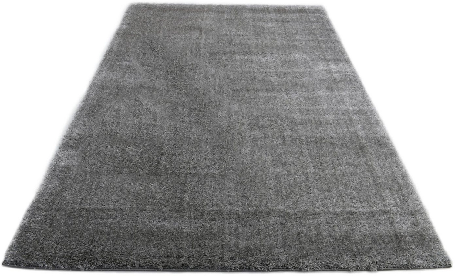 Home affaire Hochflor-Teppich Malin, rechteckig, Höhe: 43 mm, Shaggy in Uni-Farben, einfarbig, leicht glänzend, besonders weich Bild 1