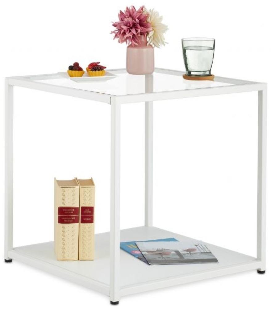 Beistelltisch Quader mit Glas 10042850 Bild 1