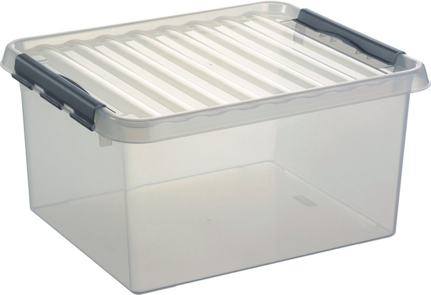 Sunware Kunststoff-Box Q-Line 36 l mit Deckel transparent Aufbewahrungsbox Kiste Bild 1