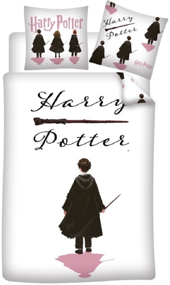 Harry Potter Bettwäsche-Set Decke & Kissenbezug 140x200 + 65x65 cm aus Poly-Baumwolle Bild 1