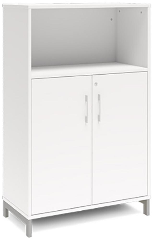 Büroschrank DNA 800x1275 mm Weiß/Schwarz 3A4/2A4 Bild 1