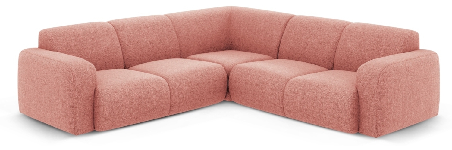 Micadoni Ecksofa Molino 5-Sitzer Chenille Rosa Bild 1