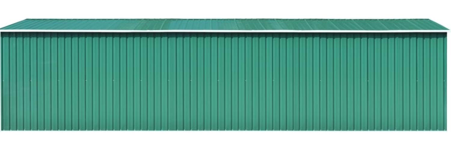 vidaXL Gerätehaus Grün 257x779x181 cm Verzinkter Stahl 47032 Bild 1