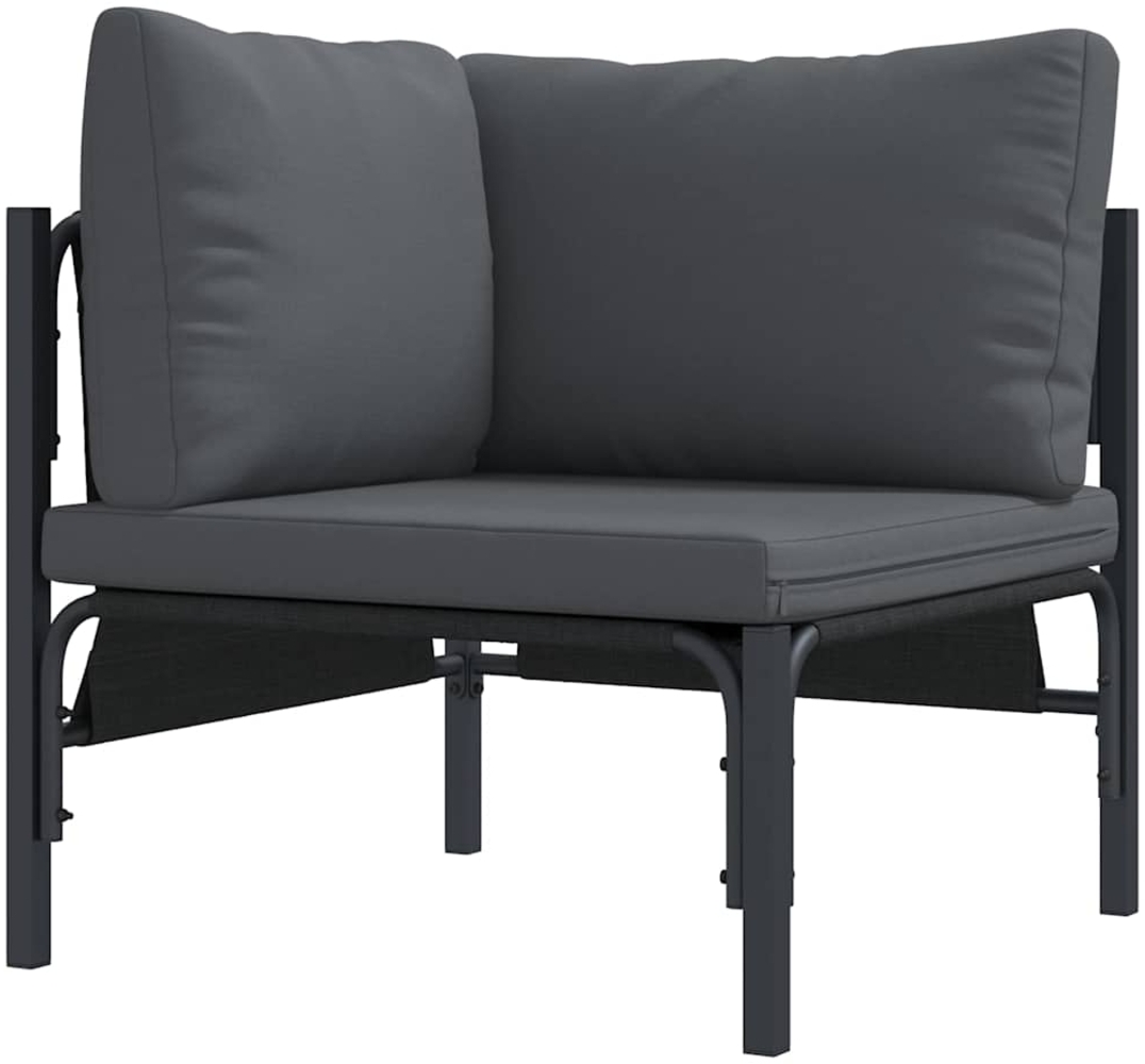 vidaXL Gartenmöbel mit Kissen mit Kissen Anthrazit Stahl 42009986 Bild 1