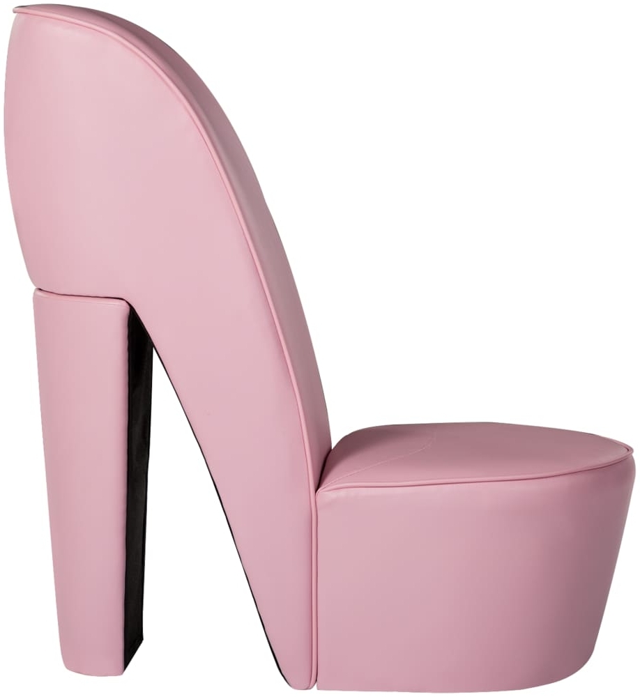 vidaXL Stuhl in Stöckelschuh-Form Rosa Kunstleder 248648 Bild 1
