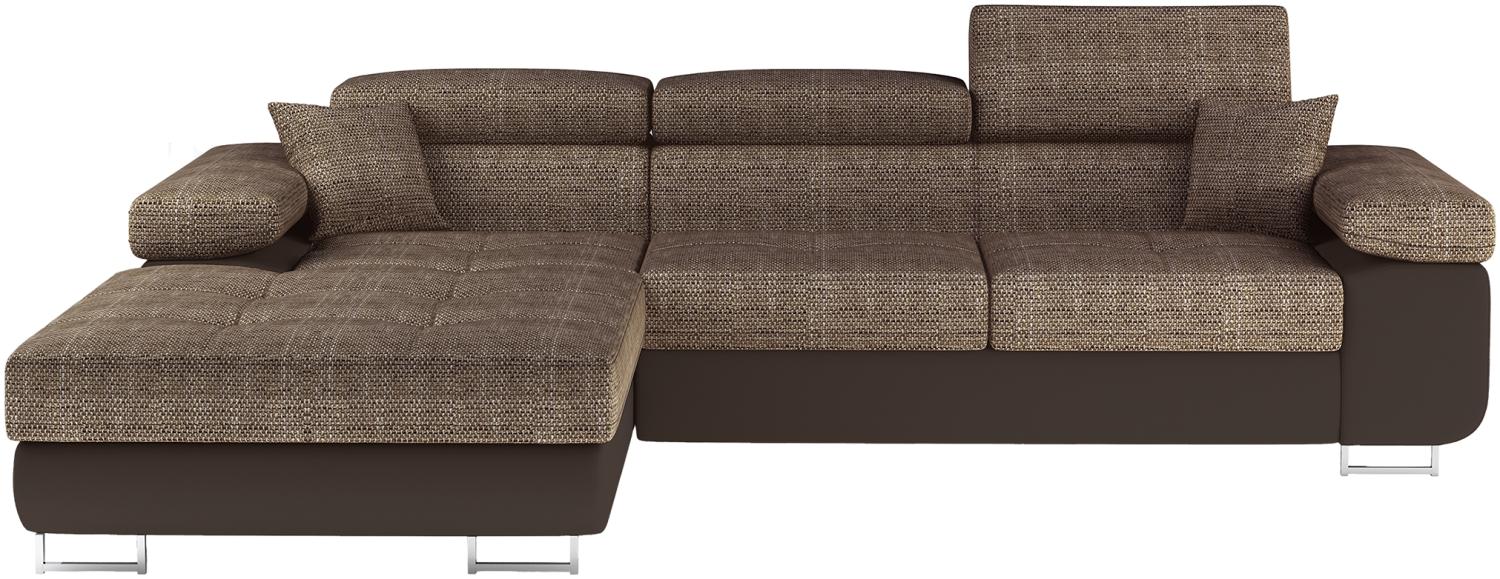 Armando, Ecksofa, Eckcouch, Beige Bild 1