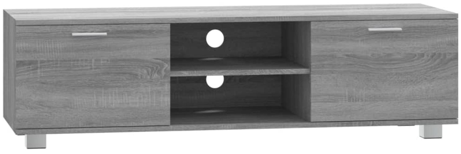 vidaXL TV-Schrank Grau Sonoma 140x40,5x35 cm Holzwerkstoff 342627 Bild 1