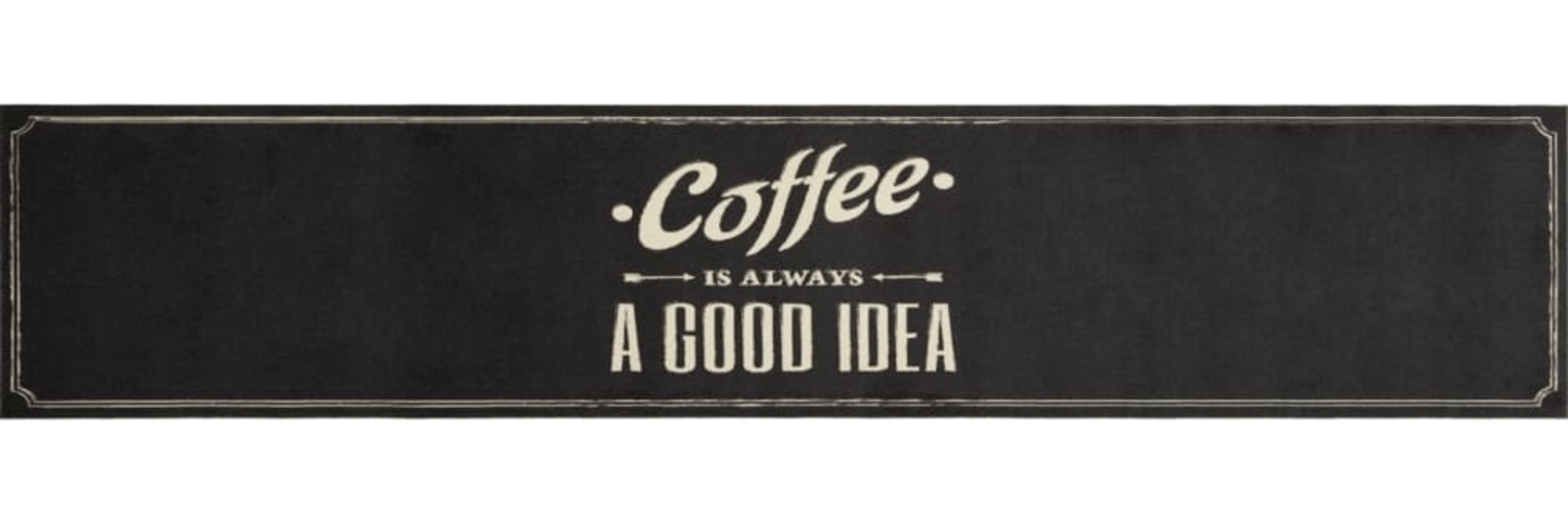 vidaXL Küchenteppich Waschbar Kaffee 60x300 cm Samt 4005598 Bild 1